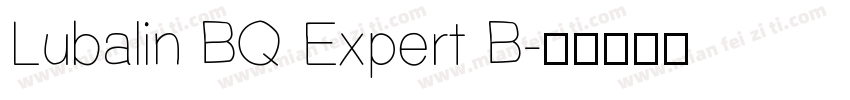 Lubalin BQ Expert B字体转换